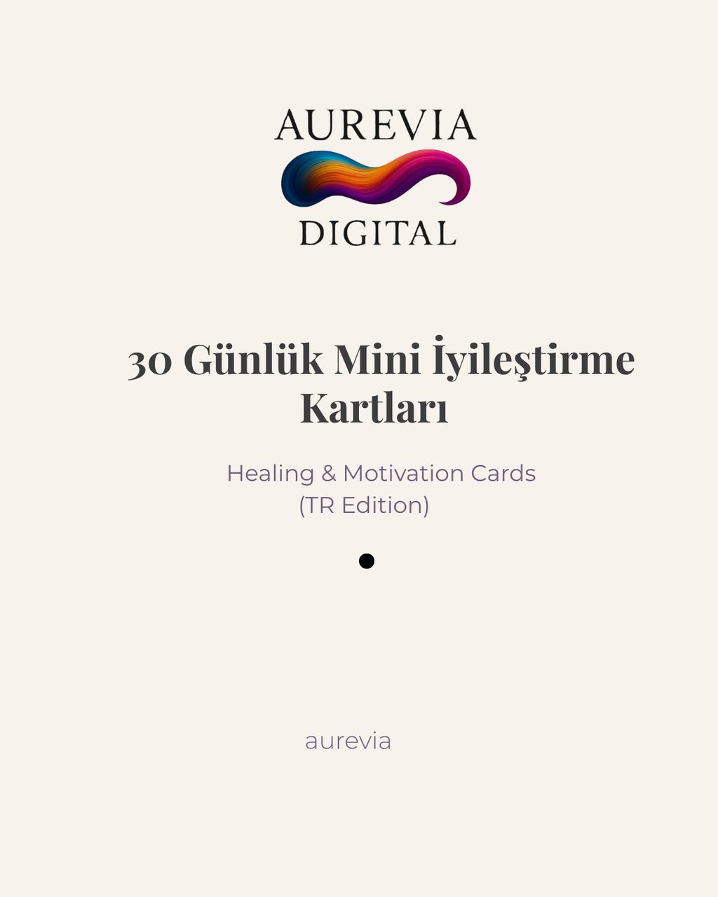 30 Günlük Mini İyileştirme Kartları- Dijital Ürün (PDF)